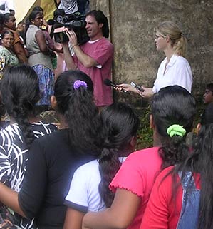 Heather Bosch reporting from Sri Lanka where tsunami victims wait in line for help