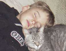 Chemo CAt - Luca with Gracie