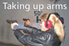 Taking up arms