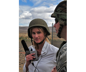 Heather Bosch with Washington National Guard's "81st Brigade Combat Team"