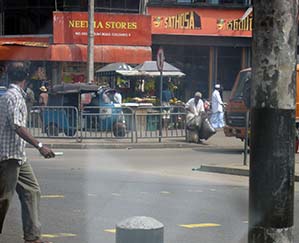 Normal life begins to return to this town in Sri Lanka after the 2004 tsunami.