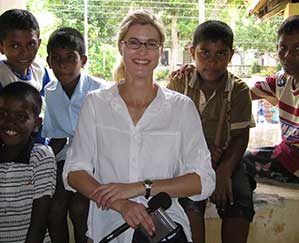 Heather Bosch speaks to young victims of a deadly tsunami in Sri Lanka and they are hopeful for a bright future