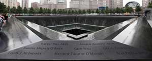 9-11 Memorial in New York City on the ten year anniversary of the terror attacks on America