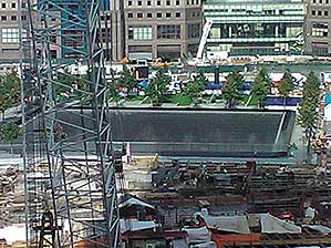 The 9/11 Memorial on the ten year anniversary of the terror attacks, New York City