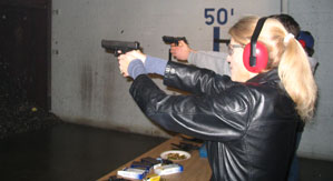 Heather Bosch earns her NRA certification while reporting on gun rights and gun issues February 2008