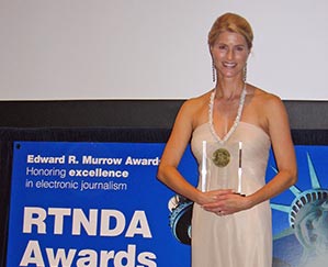 Heather Bosch in New York City where she wins the 2006 National Edward R. Murrow award for Best Series.