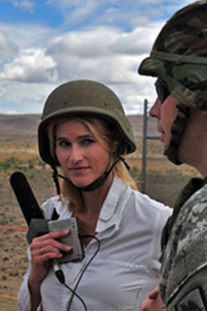 Heather Bosch reporting on the national guard training for deployment to the irag war